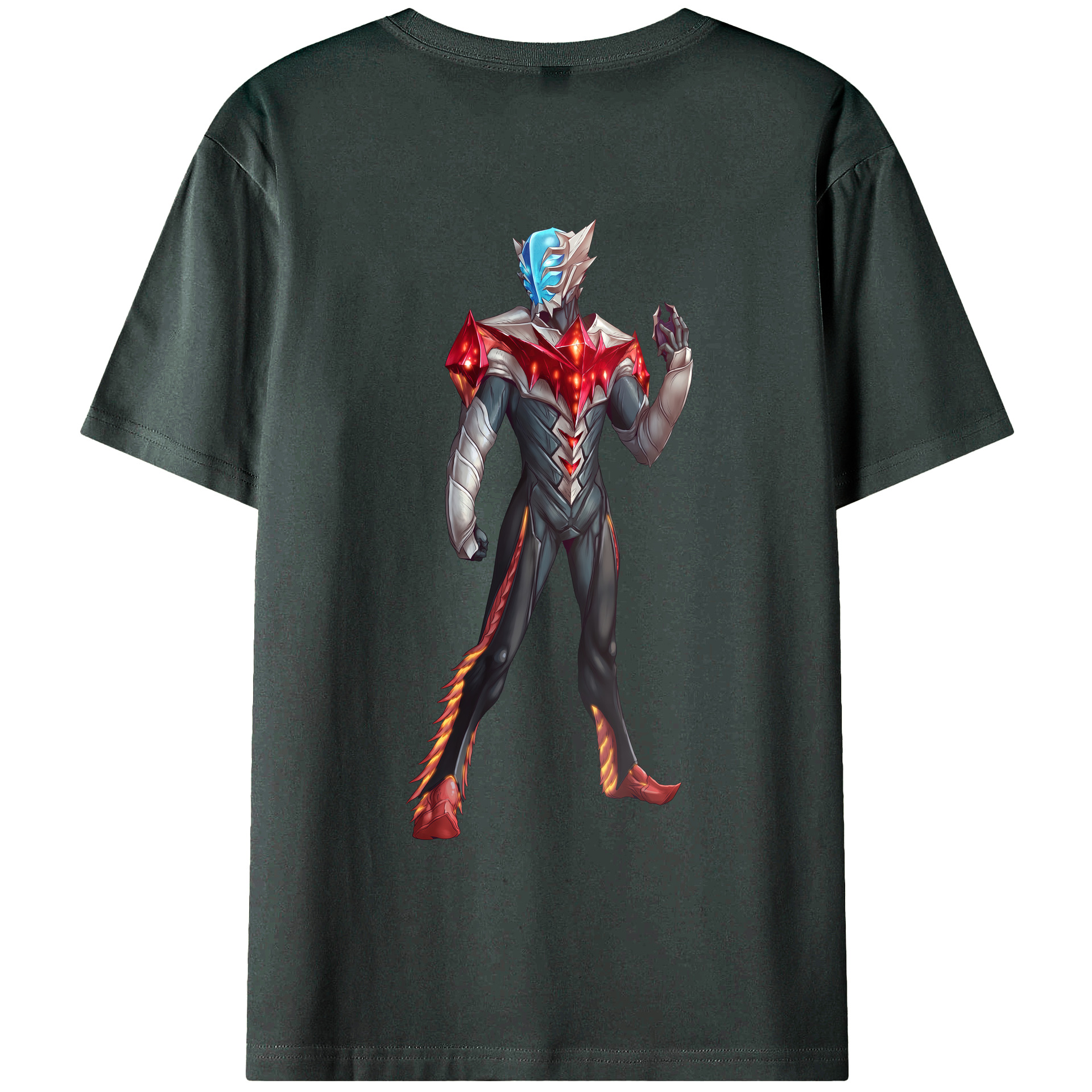 （画像用） ウルトラマン Ultraman 綿100％ メンズ半袖Tシャツ（バックプリント） 通気性
